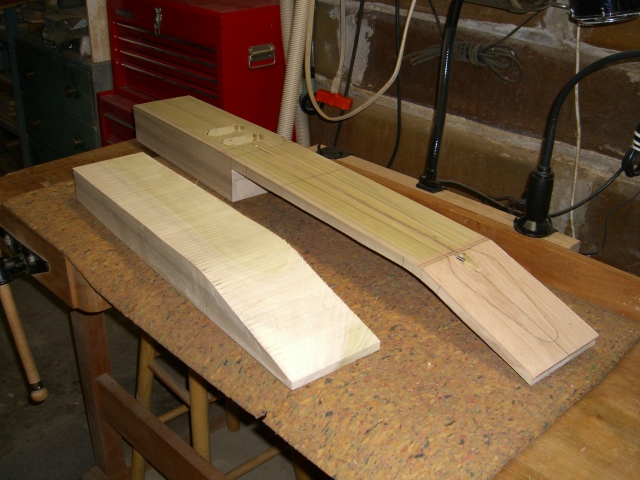 Neck rough cut - Bottom