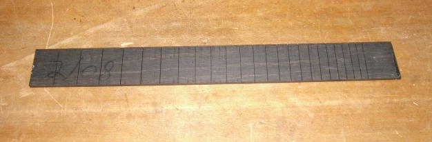 Fretboard slots cut