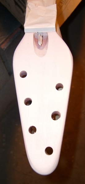 White on headstock