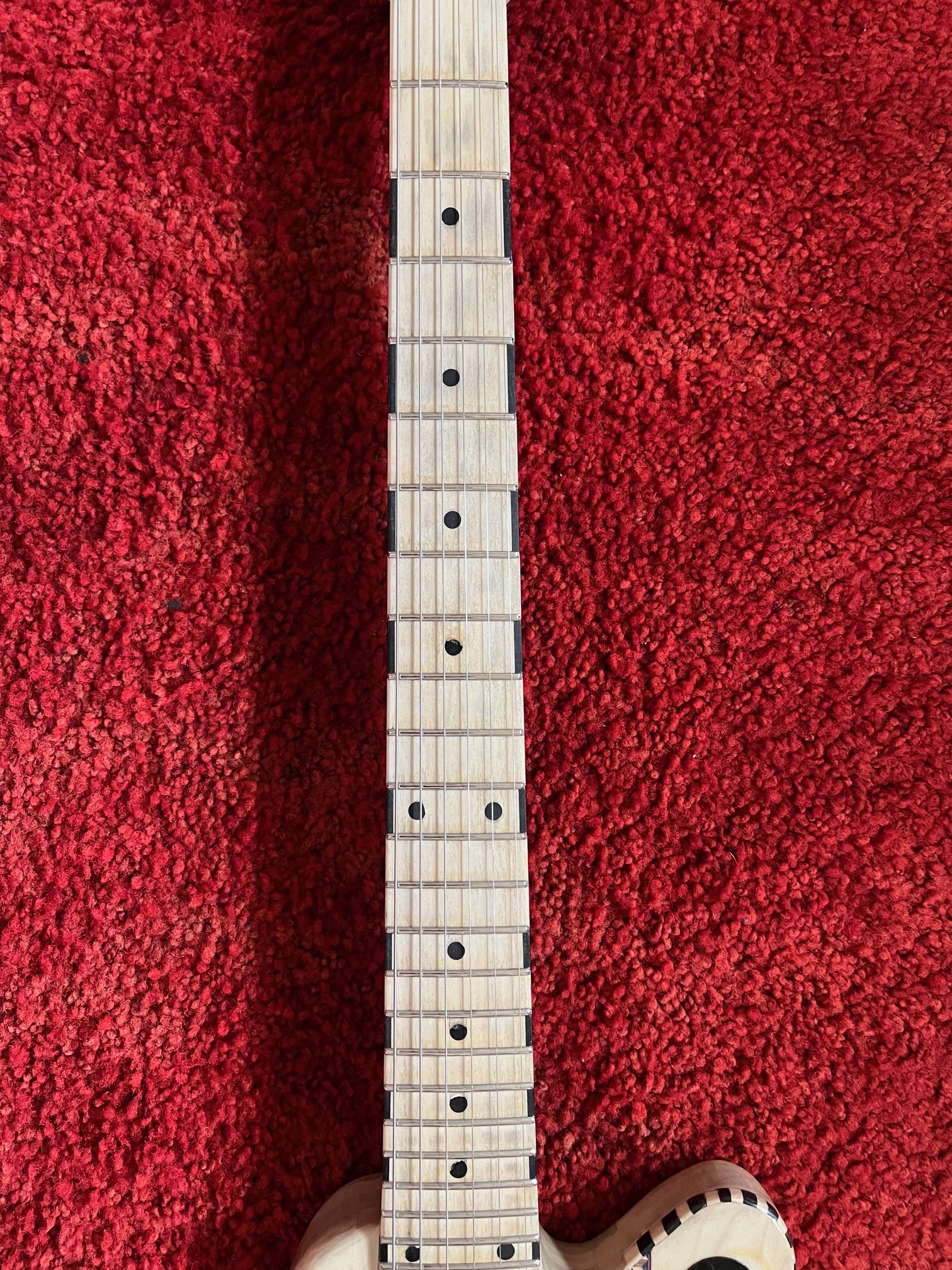 Poplar fretboard