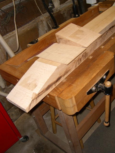 Headstock rough cut