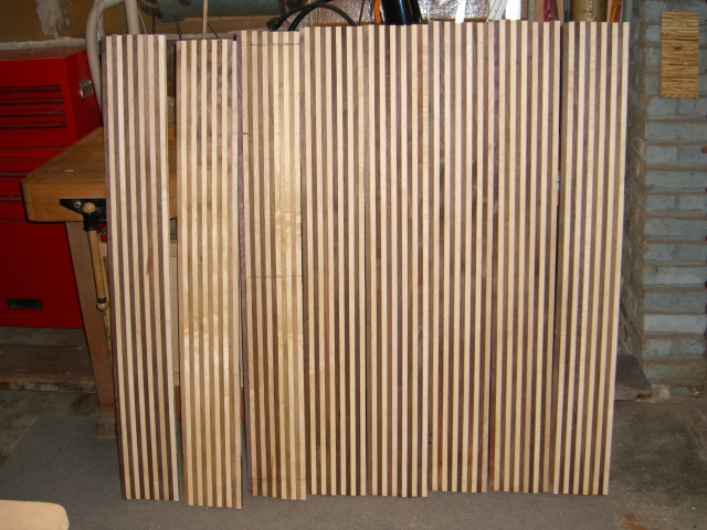 All strips glued