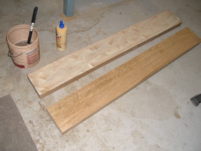 Planks glued