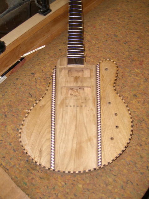 Body binding inlays rough after glue